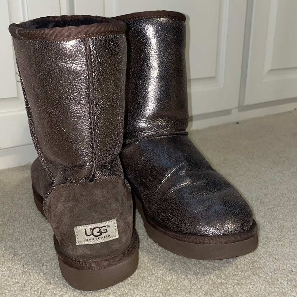 UGG Classic Metallic Sparkle Boots